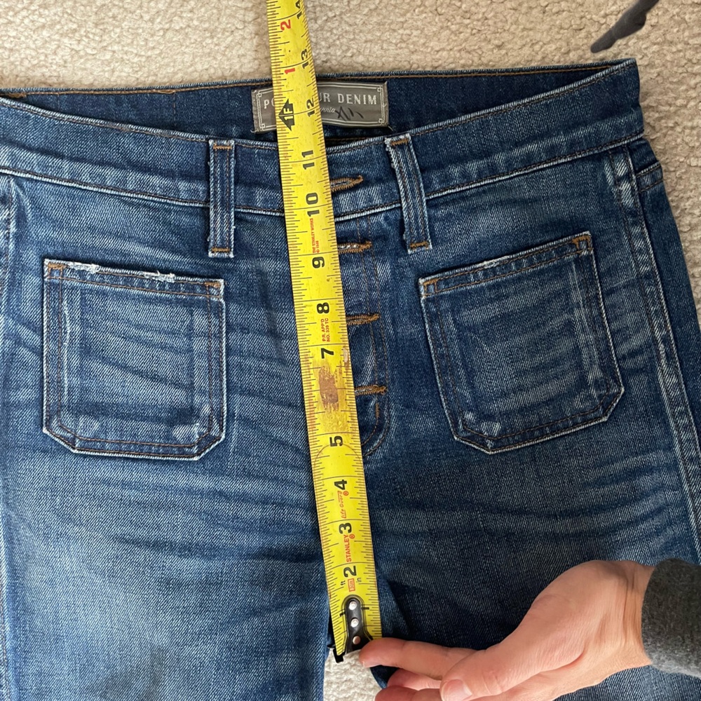 Point Sur Denim with Button Details reg 26 women’s preppy j.crew scandi girl - Picture 5 of 5